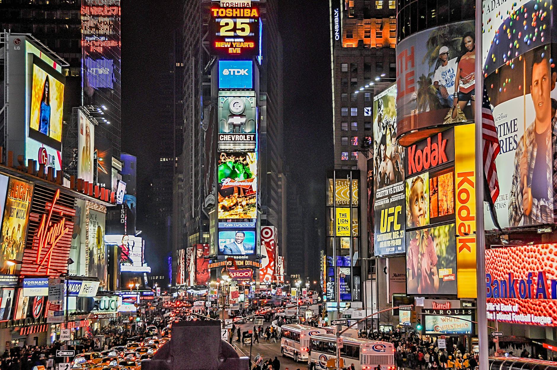 Explore the bustling nightlife of Times Square with dazzling lights and vibrant crowds. Explore the bustling nightlife of Times Square with dazzling lights and vibrant crowds.