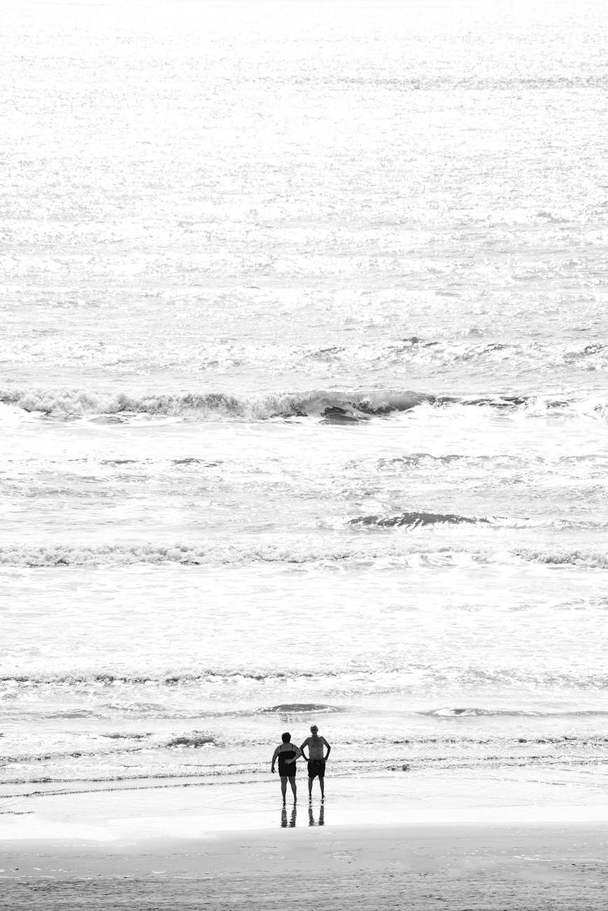 Free stock photo of beach activites, monochromatic, monochromatic tones