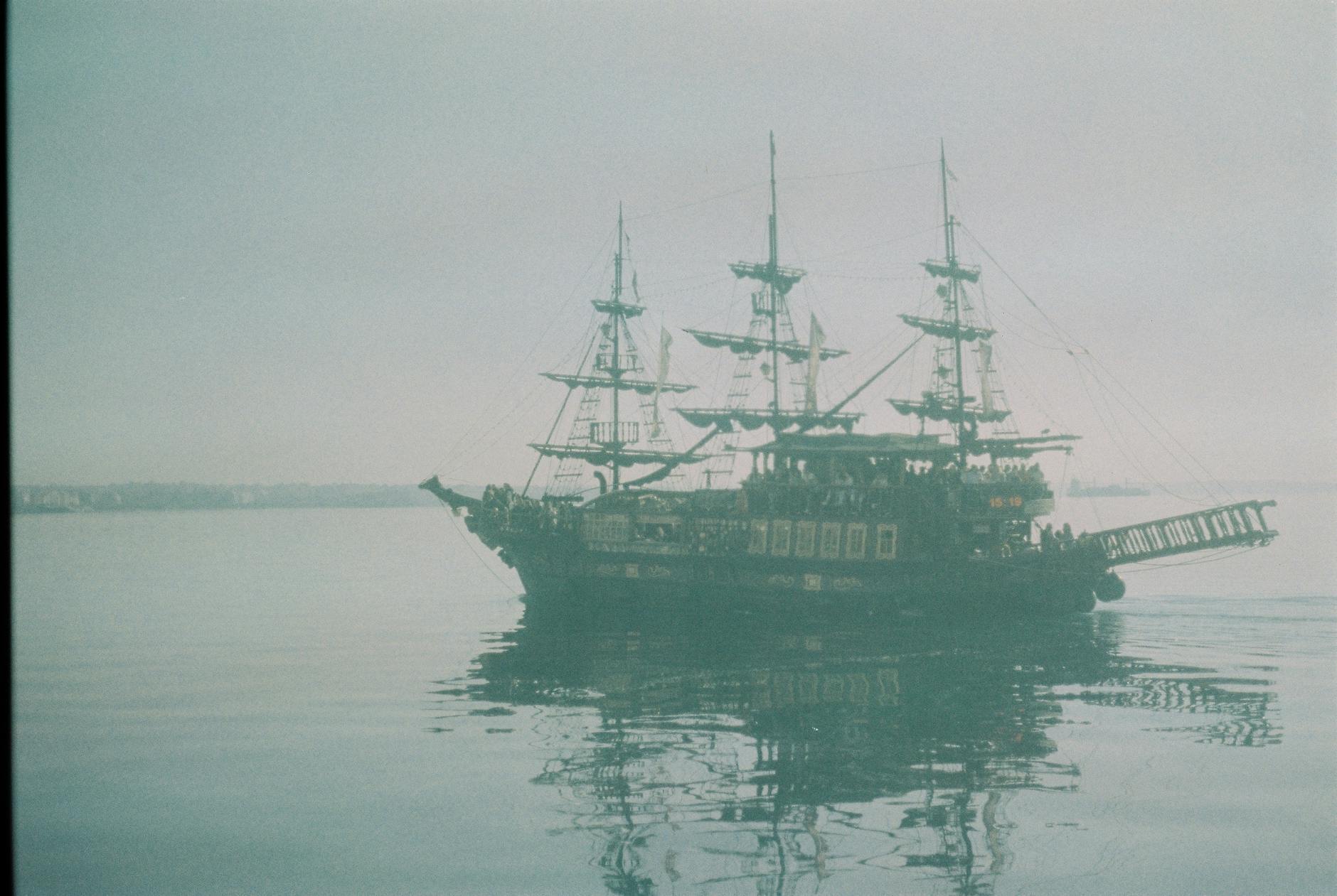 Free stock photo of 35mm film, big ship