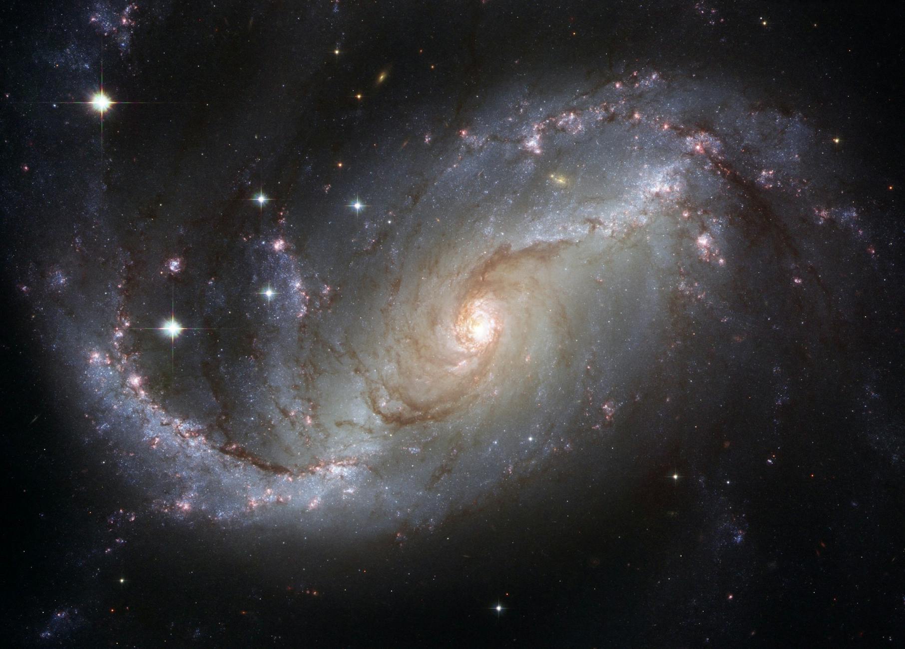 Capture of the NGC 1672 spiral galaxy showcasing its majestic spiral arms and bright core. Capture of the NGC 1672 spiral galaxy showcasing its majestic spiral arms and bright core.